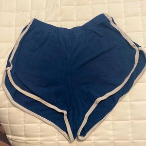 Brandy Melville John Galt navy short with gray trim jersey material